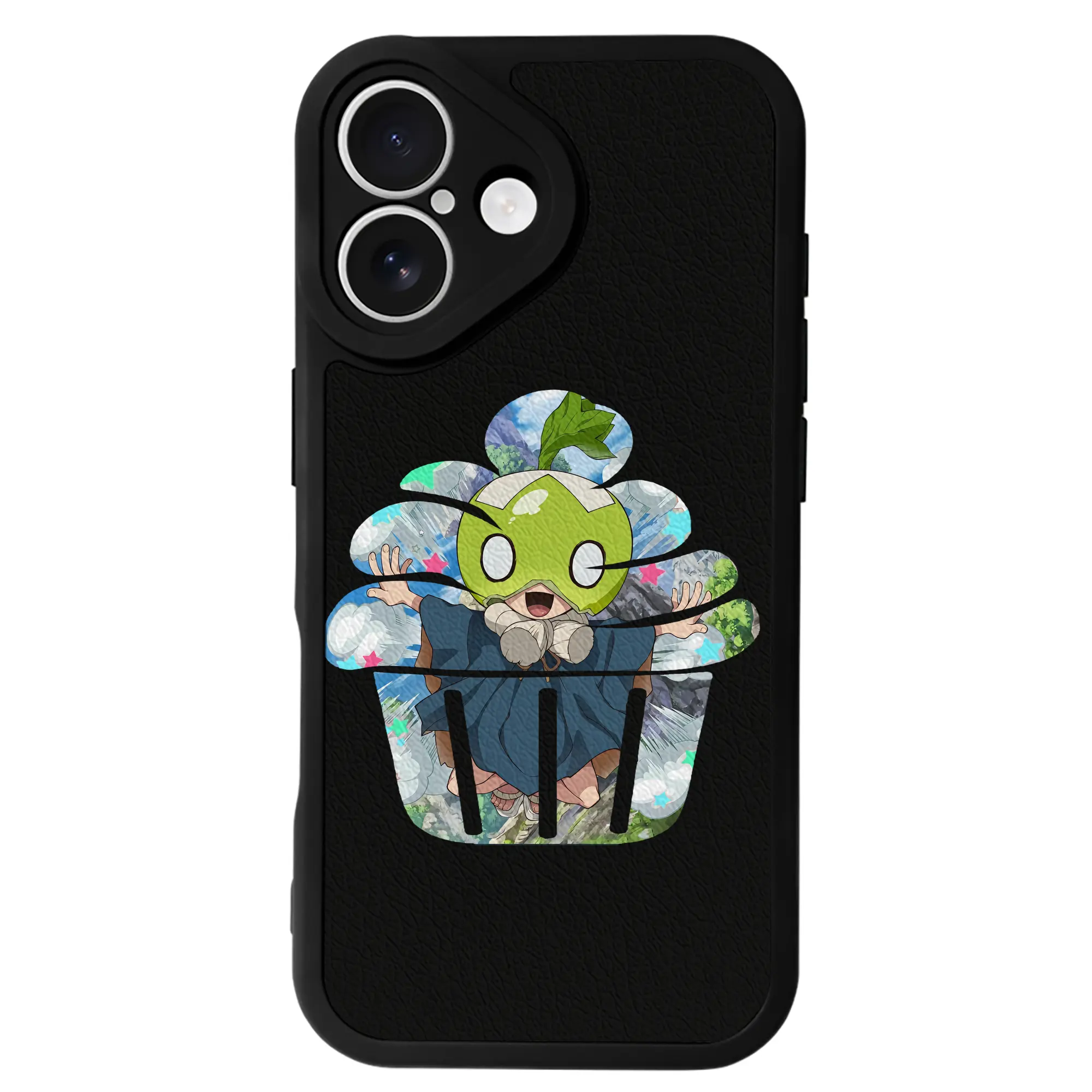 ドクターストーン グッズ,スイカ - IPhone 16シリーズ対応 ・ シリコンスマホケース ・ レザー調 ・ 高精度フィット ・ 耐衝撃 ・ ワイヤレス充電対応 ・ 精密カット